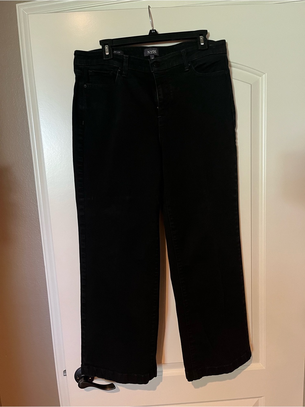 NYDJ Black Straight-Leg Women's Jeans